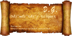 Dömötör Gilbert névjegykártya